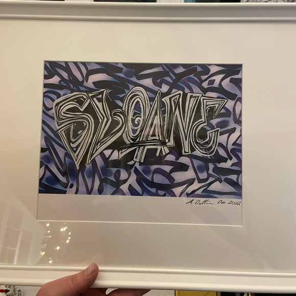 ⭐️Custom Graffiti Name/Word Sign - Framed!⭐️ - Picture 3 of 8